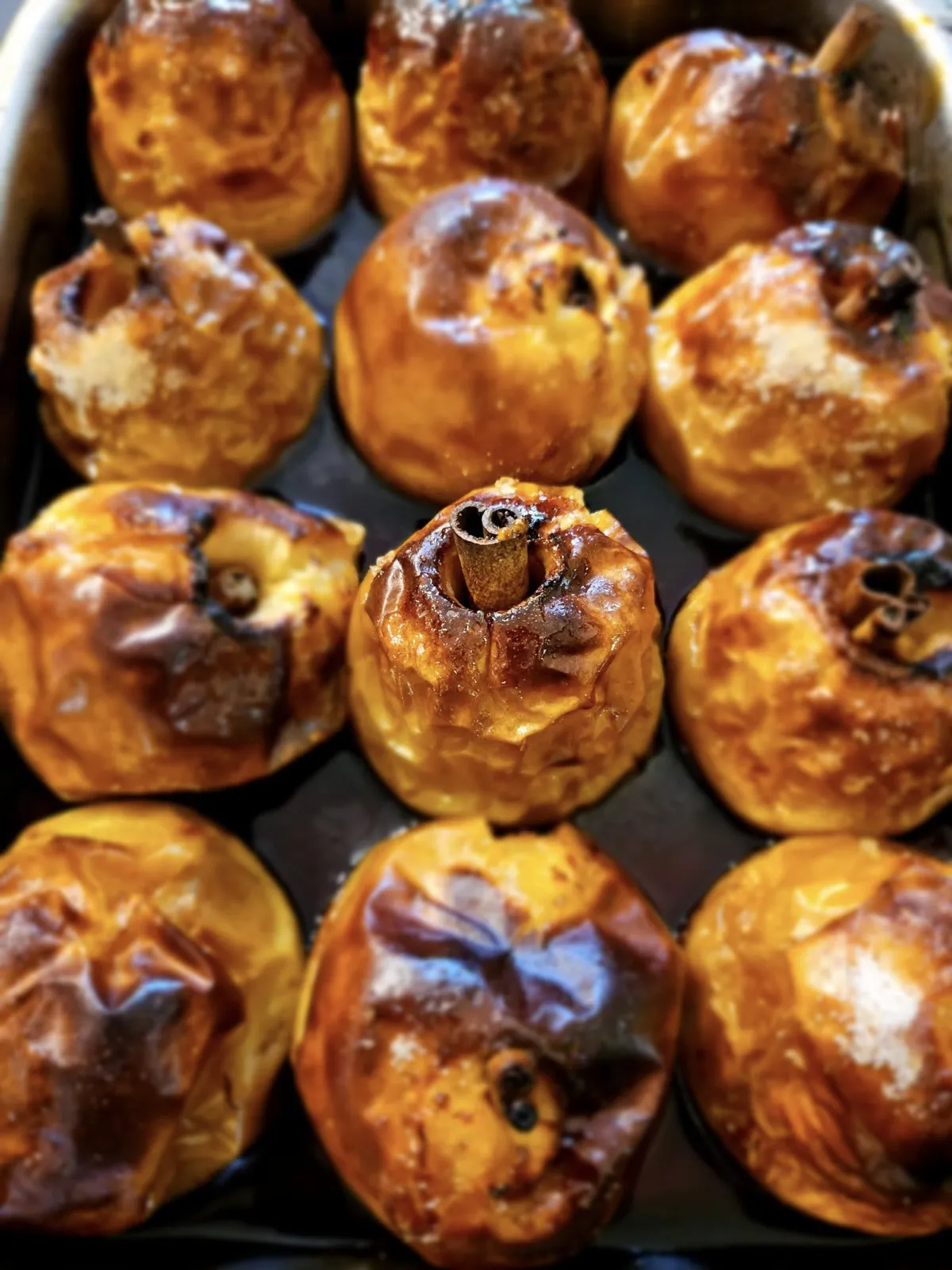 Sobremesa de maçã assada com canela