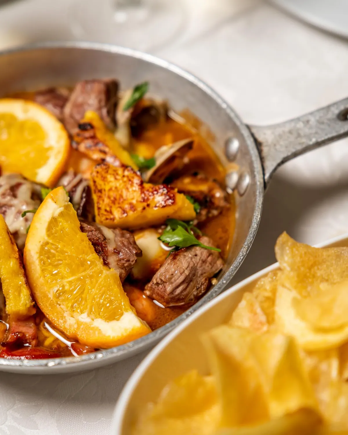 Prato Terra e Mar com carne e marisco